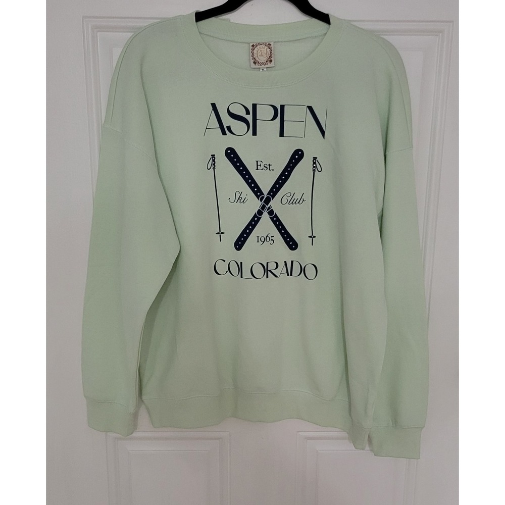 Colorado Mint Green Graphic Crewneck Sweatshirt